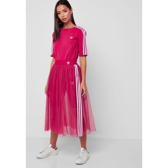 Stripe Sheer Mesh Tulle Skirt 